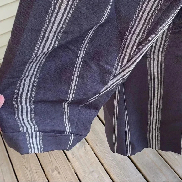 Lane Bryant Blazer Jacket Linen Rayon Blend Blue Plus Sz 26 *Missing Button - Picture 6 of 9